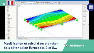 Modélisation et calcul d un plancher boisbéton selon Eurocodes 2 et 5 avec RFEM [upl. by Nyladnek]