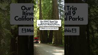 Our EXACT Road Trip Itinerary to Visit ALL 9 of California’s National Parks shorts [upl. by Marta760]