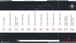 AutoCAD Status Bar part 1 Model amp Layout Tabs Grid Mode Ortho Mode Polar Tracking [upl. by Leumek]