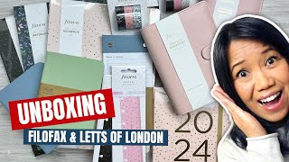 🔴 UNBOXING  Get Organised in Style  Filofax and Letts of London Stationery Review [upl. by Kemeny]