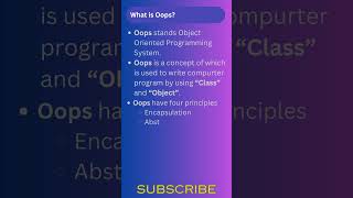 object oriented programming c shorts [upl. by Hameean]