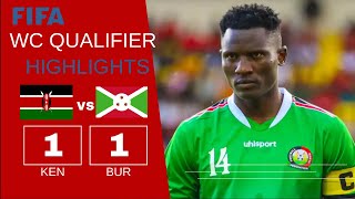 Harambee Stars vs Burundi  Kenya vs Burundi ends 11 [upl. by Anaerdna161]