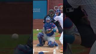 Pete Alonso left the game in the 1st inning after being hit on the hand 😬 shorts [upl. by Los985]