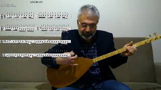 Bağlama Dersleri40 Leylim Ley Solfej [upl. by Anin]