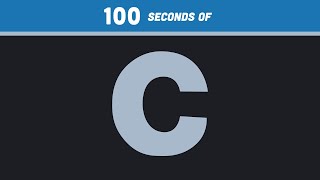 C in 100 Seconds [upl. by Acinnad]