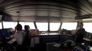 On the bridge of Isle of Man Steam Packet ferry Manannan [upl. by Hannavahs]