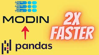 Boost Your Data Analysis with Modin A Pandas Alternative 2x Faster 🚀 [upl. by Maxy654]