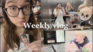 weekly vlog unboxing skzoostudy vloggoing seventeentour pelo meu quarto vaziopizza [upl. by Reddy]