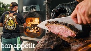 The Most Exciting BBQ Joint in Texas is Egyptian  On The Line  Bon Appétit [upl. by Oicnevuj477]