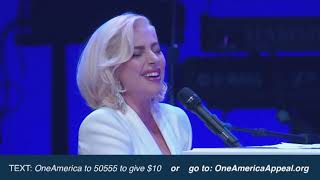 Lady Gaga  Million Reasons  Yoü and I  The Edge of Glory live at One America Appeal [upl. by Melvyn160]