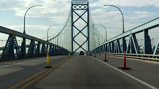 Ambassador Bridge eastbound [upl. by Erdnaid]