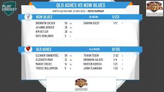 VCA  Womens National Veterans Cricket Championship  Division 1  FINAL  QLD Ashes v NSW Blues [upl. by Rosmunda]