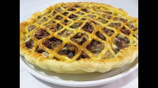 Recette de tourte à la saucisse de Morteau et au Morbier [upl. by Starinsky]