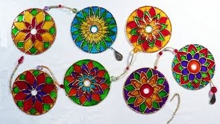 RÁPIDO E FÁCIL COMO FAZER MANDALA COM CDs  DIY HOW TO MAKE MANDALA WITH CDs  COMO HACER MANDALAS [upl. by Corene]