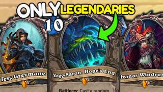 Hearthstone but its ONLY Legendary Cards [upl. by Brandtr]