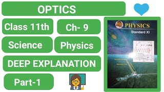 Physics ch9 optics class 11th science new syllabus maharashtra board [upl. by Rida]