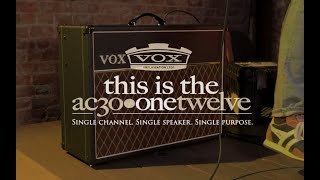 VOX AC30 OneTwelve – Single Channel Single Speaker Single Purpose [upl. by Tildie]