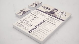 TUTO COMMENT CRÉER TON CV DE GRAPHISTE AVEC PHOTOSHOP CC [upl. by Ken]