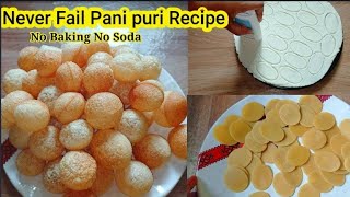 New Pani Puri RecipeNever Fail Golgappa RecipePuchka Recipe [upl. by Colbye]