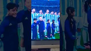 Argentina national anthem at world cup semi final [upl. by Ramas]