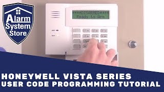 Alarm System Store Tech Video  Honeywell Vista User Code Programming [upl. by Lanford]