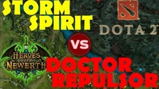 Dota 2 vs HoN  Storm Spirit vs Doctor Repulsor Comparison [upl. by Narib]