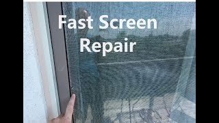 How to Replace the Screen on a Screen Door [upl. by Coltun359]