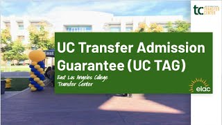 Fall 2021 UC Transfer Admission Guarantee ELAC Workshop [upl. by Osmen310]