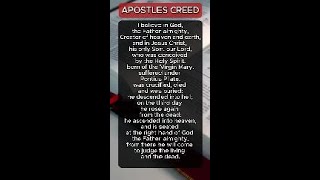 APOSTLES CREED [upl. by Hindu]