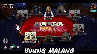 Zynga poker biggest pot win ever 356 T on table Split [upl. by Anastatius]