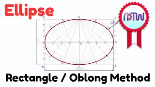 Ellipse by Rectangle or Oblong Method [upl. by Hoxie]