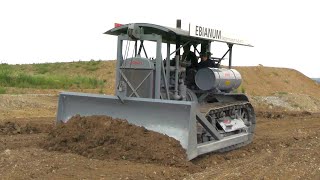 1929 Caterpillar SIXTY Bulldozer  Startup Pushing Dirt [upl. by Augy]