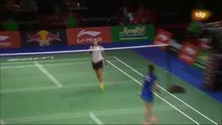 Final campeonato mundial Badminton 2014 Carolina Marin campeona [upl. by Pollitt346]