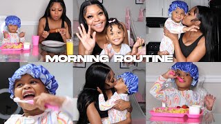 REALISTIC Morning Routine With My Toddler  Toddler Morning Routine  Dasia Temia [upl. by Heilner]