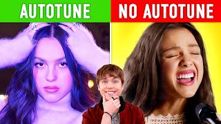 Autotune vs no Autotune Tate McRae Miley Cyrus Olivia Rodrigo amp more [upl. by Urania]