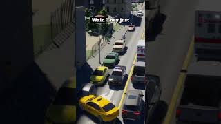 Yet another traffic accident in Cities Skylines 2 shorts [upl. by Goldi221]