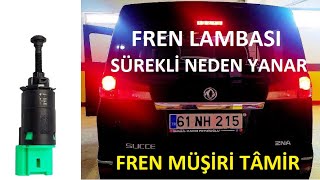 Aracımın fren lambaları sürekli yanıyor neden  Fren müşiri nasıl sökülür takılır  DFM SUCCE ZNA [upl. by Enna]