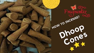 How to useBurn Incense Dhoop Cones [upl. by Nnybor]