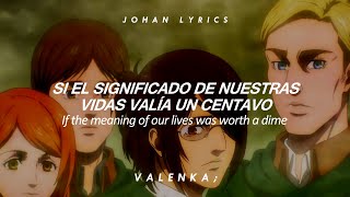 Shingeki No Kyojin  OST  TheDOGS  Sub Español amp Lyrics AMV ft JohanL1454 [upl. by Terra369]