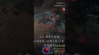 S2 Another Uber Unique Item Drop  Diablo 4 Season 2 Necromancer Vampire diablo4 shorts skulm [upl. by Garlanda222]