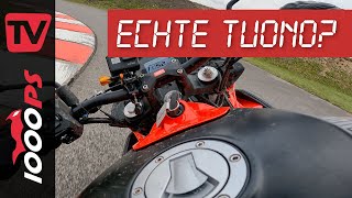 Großer Druck  Aprilia Tuono 660  Bestzeit auf der 1000PS Teststrecke [upl. by Stoecker961]