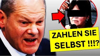 WARUM ZAHLEN SIE NICHT SELBST IN DIE RENTE EIN  BÜRGERIN ENTLARVT SCHOLZ [upl. by Anaibaf]