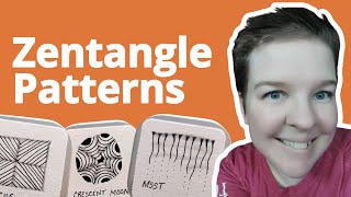 9 Easy Zentangle Patterns for Beginners  Originals [upl. by Eirolav]