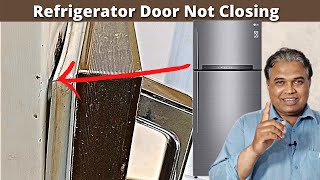 Refrigerator Door Not Closing  How To Repair Fridge Door  Fridge Door Rubber Repair [upl. by Hashimoto552]