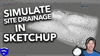 SIMULATING SITE DRAINAGE in SketchUp with MSPhysics [upl. by Limber]