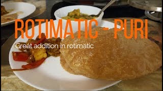 Puri with Rotimatic  Recipe  Demo [upl. by Seidel]