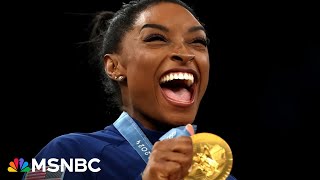 Simone Biles trolls Trump ‘I love my Black job’ [upl. by Eiliak]