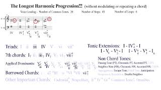 Every Chord in Your Music Theory Class in the Longest Harmonic Progression [upl. by Kerin]