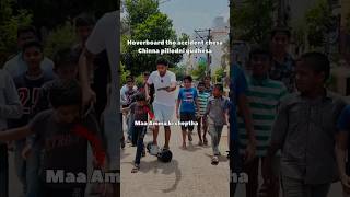 Public reactions kosam velthey ila jarigindhi hoverboard publicreaction funny trending shorts [upl. by Naujled]