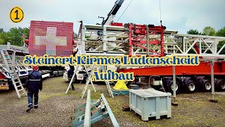 Steinert Kirmes Lüdenscheid Aufbau 12024 Die größte Kirmes im Sauerland 4K [upl. by Eiddal]